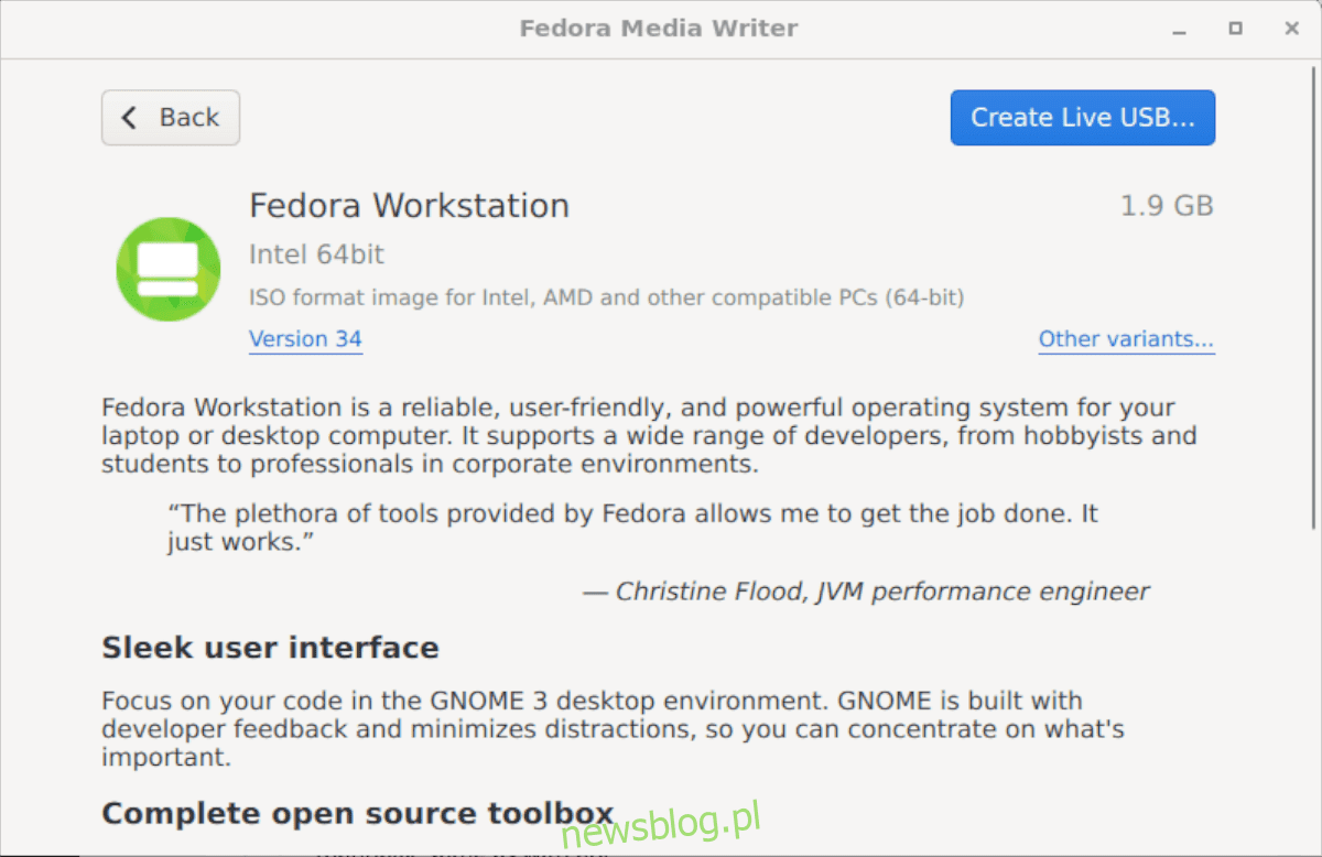 Làm cách nào để sử dụng Fedora Media Writer để tạo USB cài đặt Fedora?