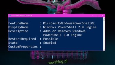 Làm thế nào để tắt Windows PowerShell 2.0 trong hệ thống Windows 10