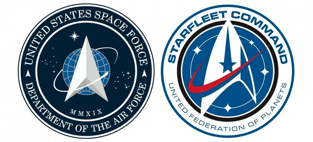 Logo oficial da US Space Force é muito parecida com a de Star Trek