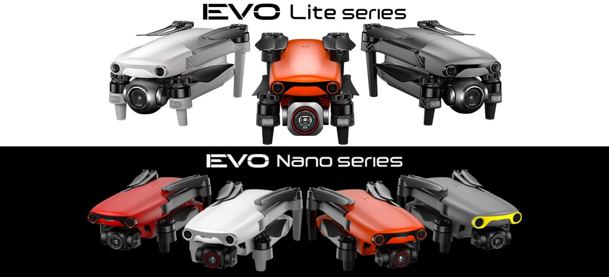 Drones Autel EVO Nano e EVO Lite - Especificações completas e comparativos com DJI