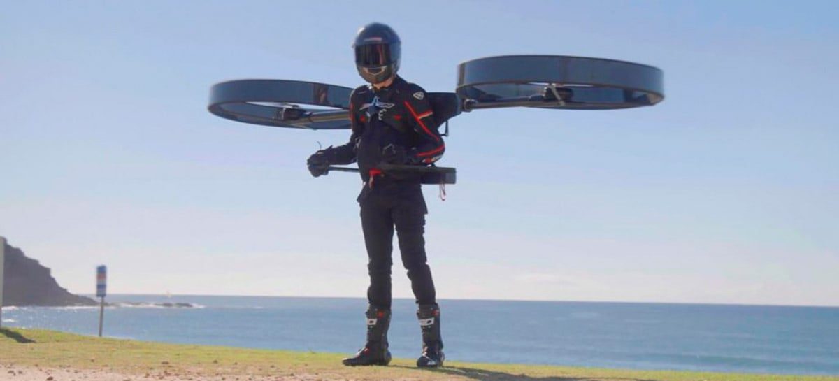 Drone tripulado ou jetpack elétrico? Levante voo com o CopterPack