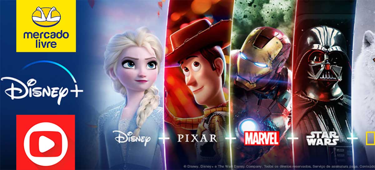 Mercado Livre e Globoplay anunciam COMBOS com Disney+; confira