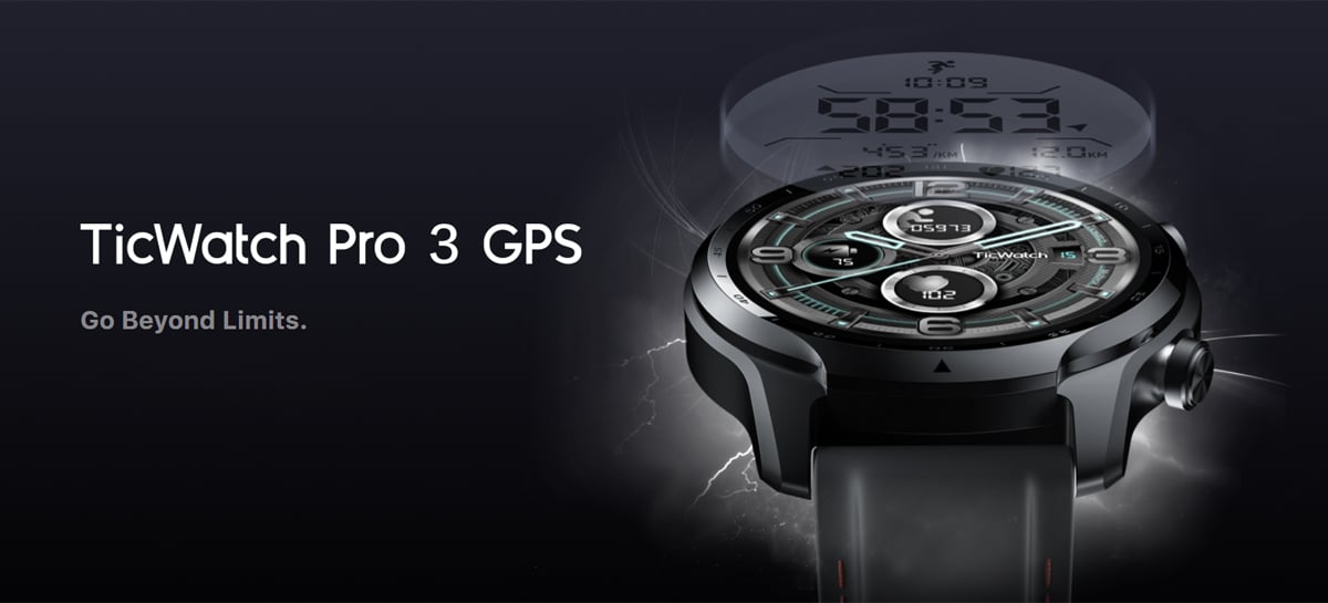 Mobvoi lança smartwatch TicWatch Pro 3 GPS com chip Snapdragon Wear 4100