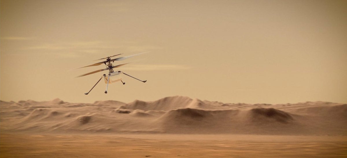 NASA marca novo teste de voo do Ingenuity em Marte para o dia 19 de abril