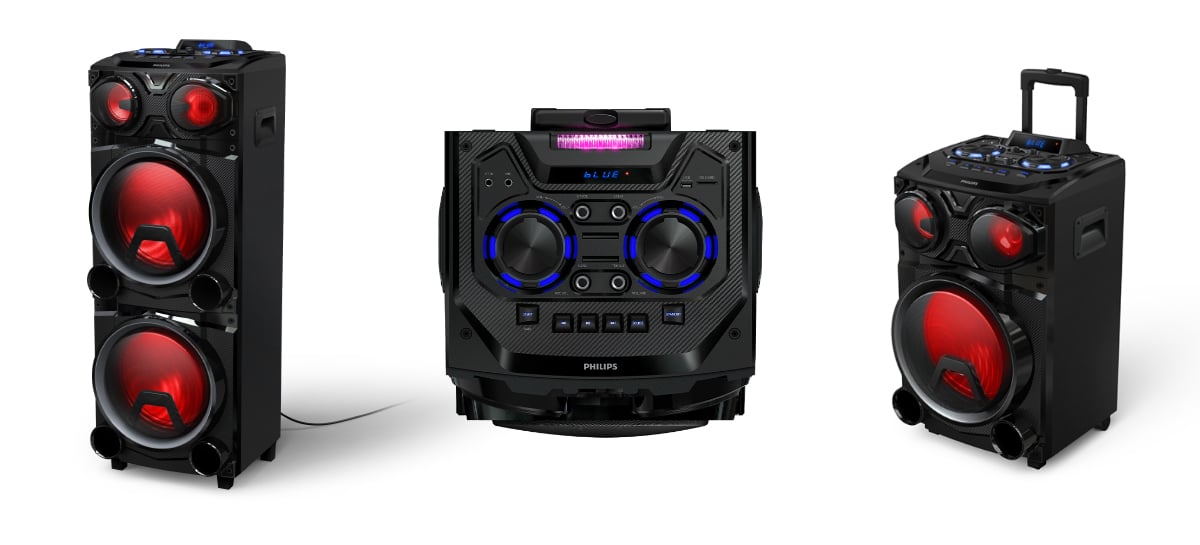 Philips lança caixas de som Bluetooth com tecnologia Party Light