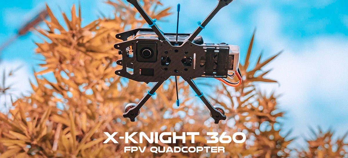 Quadcopter X Knight 360 FPV é o drone perfeito para a câmera Insta360 OneR