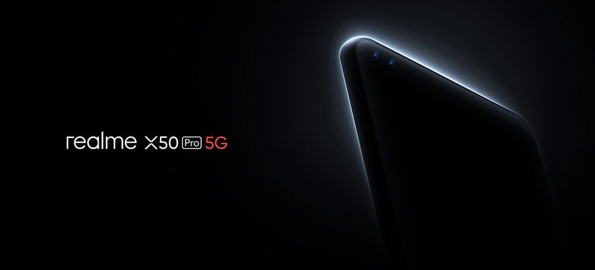 Realme X50 Pro 5G terá duas câmeras frontais de 32MP ultrawide para selfies