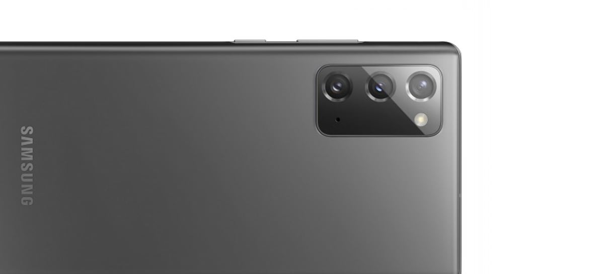 Samsung Galaxy Note 20 vaza com tela de 60Hz, traseira de plástico e sem slot microSD