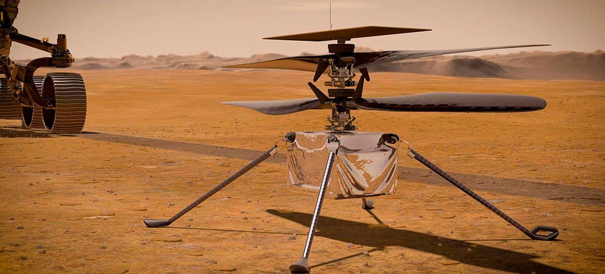 Ingenuity, primeiro drone a pousar em Marte, fará voo-teste em 19 de março