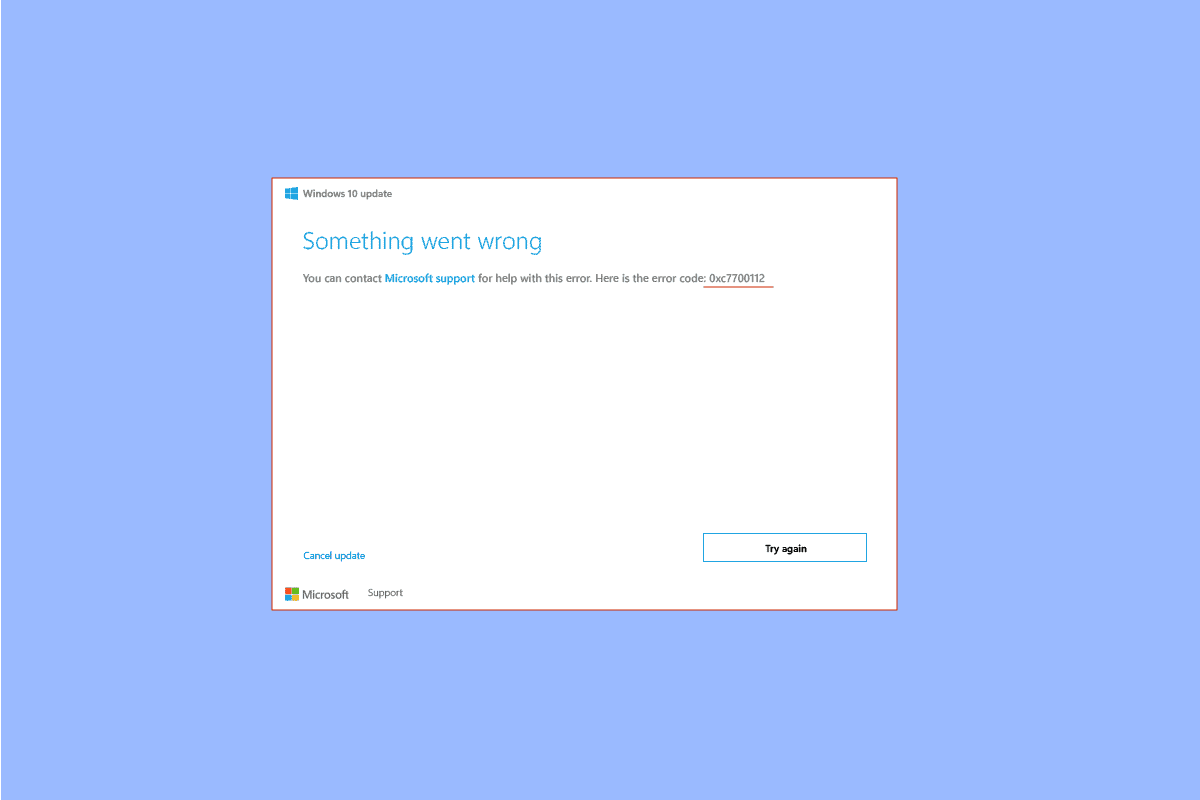Sửa mã lỗi 0xc7700112 trên hệ thống của bạn Windows 10