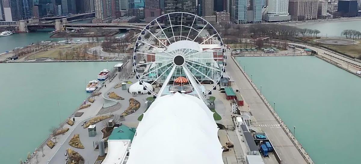 Vídeos feitos com drones mostram Chicago e Zurique em quarentena