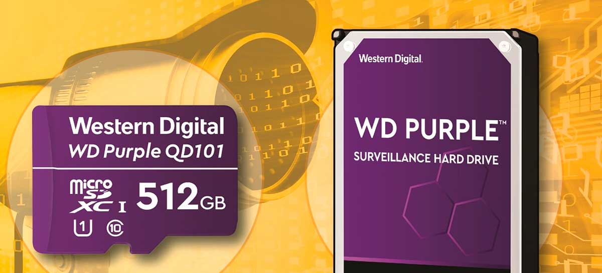 WD anuncia linha WD Purple QD101 de cartões microSDXC com até 512GB