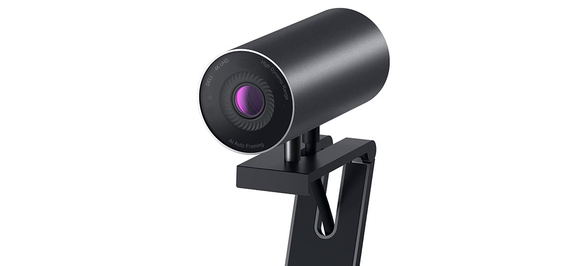 Nova webcam Dell UltraSharp 4K usará IA para manter pessoa no quadro