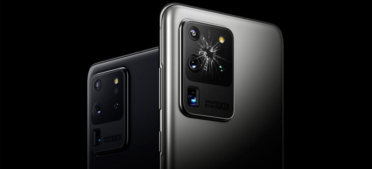 Usuários do Galaxy S20 Ultra relatam que vidro das câmeras está quebrando "do nada"