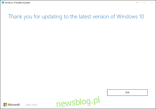 Trợ lý cập nhật hệ thống Windows 10.