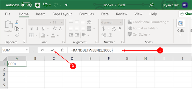 Công thức số ngẫu nhiên Excel