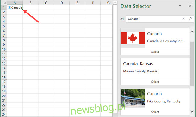 Canada trong môn Địa lý Excel 