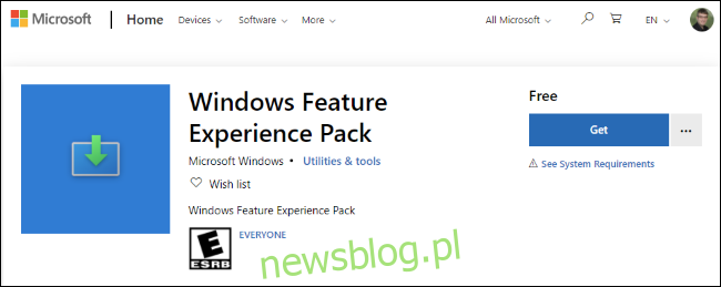 Bưu kiện Windows Gói trải nghiệm tính năng trong Microsoft Store