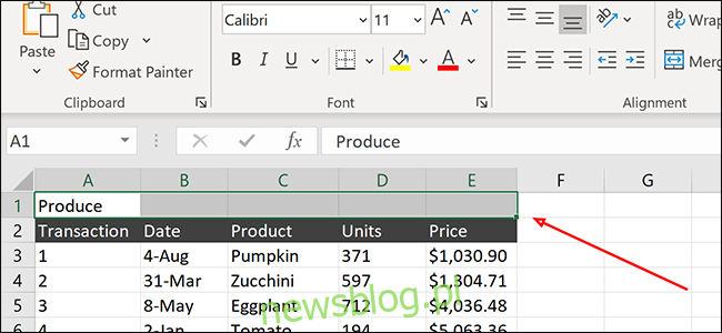 Chọn nhiều ô trong Excel