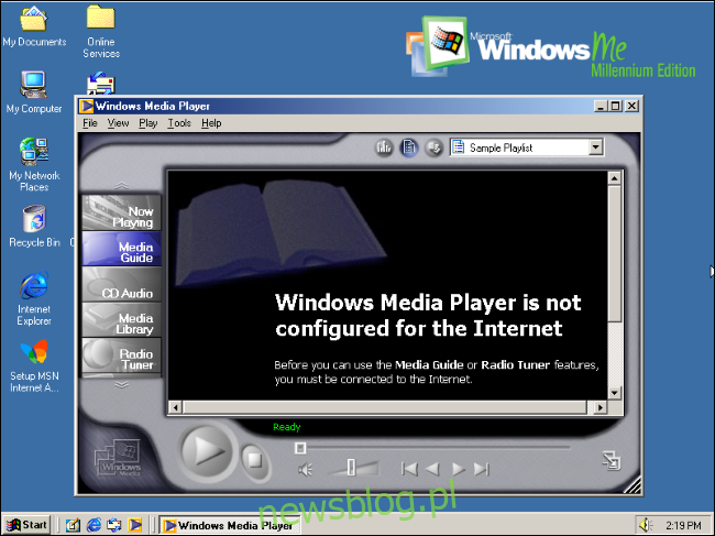 Windows Media Player 7 trong hệ thống Windows tôi.