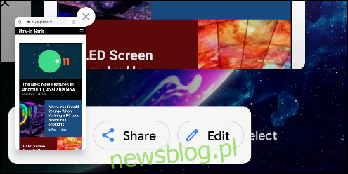 menu ảnh chụp màn hình android 11