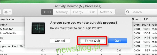 Trong Giám sát hoạt động trên máy Mac của bạn, hãy chọn 