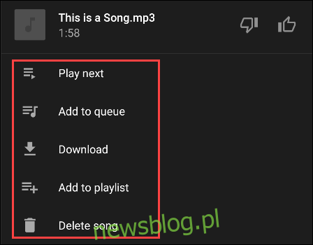 menu bài hát nhạc youtube