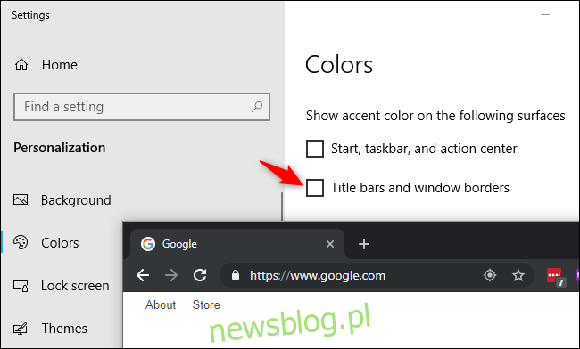 Chọn màu cho thanh tiêu đề của Chrome trên hệ thống của bạn Windows
