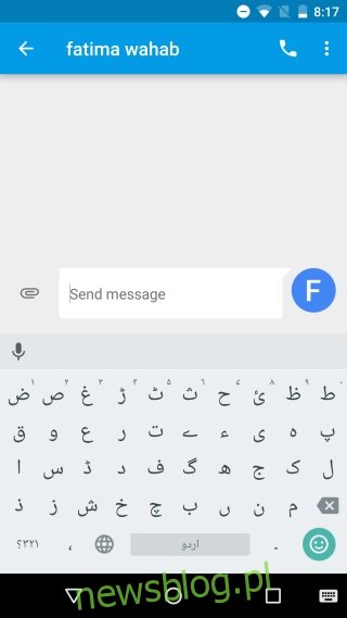 ngôn ngữ nhập tiếng Urdu