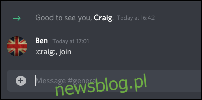 Lệnh tham gia bot Discord Craig