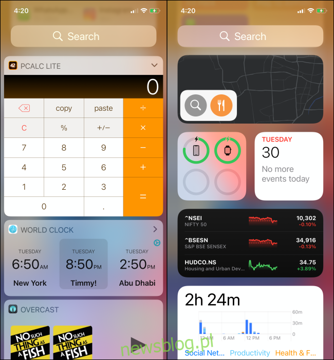 Hiển thị widget cũ bên cạnh widget mới trong iOS 14