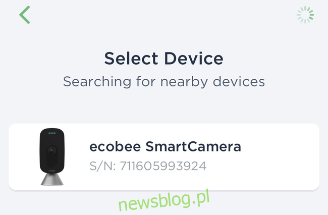 Tìm máy ảnh thông minh ecobee