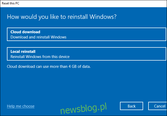 Lựa chọn có sử dụng hệ thống hay không Windows 10 
