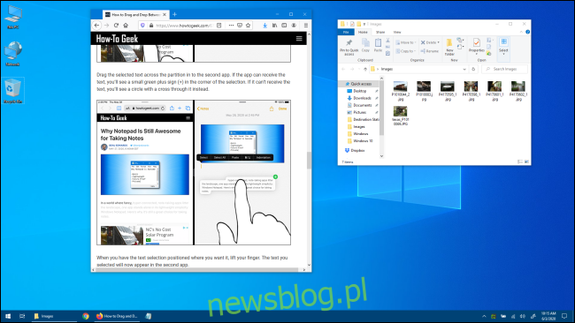 Máy tính để bàn hệ thống Windows 10 với các ứng dụng Windows