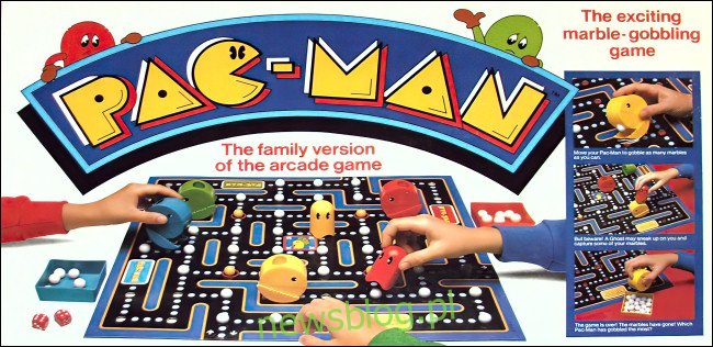 Vỏ hộp trò chơi hội đồng Milton Bradley Pac-Man