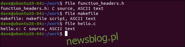 file function + headers.h trong cửa sổ đầu cuối.