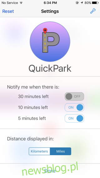 Cài đặt QuickPark