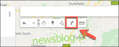 Nhấn vào Thêm chỉ đường để thêm lớp chỉ đường mới vào bản đồ tùy chỉnh Google Maps của bạn