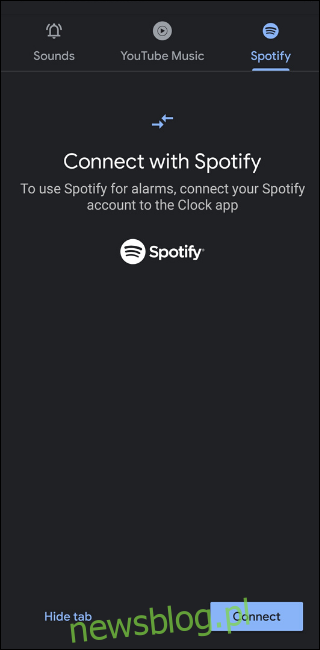 Spotify Kết nối với Ứng dụng Đồng hồ