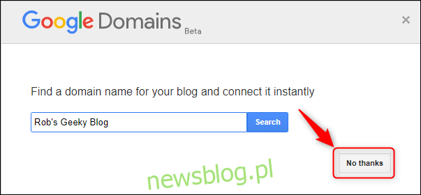 Bảng điều khiển Google Domains với 