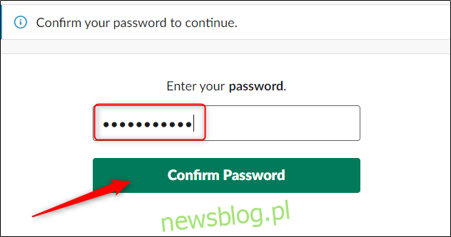 Nhập và xác nhận mật khẩu của bạn