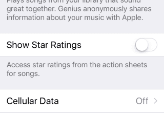 Cách bật xếp hạng sao trong ứng dụng nghe nhạc trên iOS 10