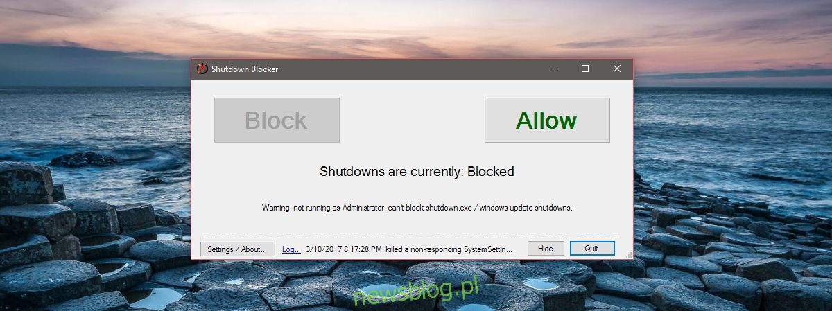 Cách chặn Shut down and restart trên hệ thống Windows 10