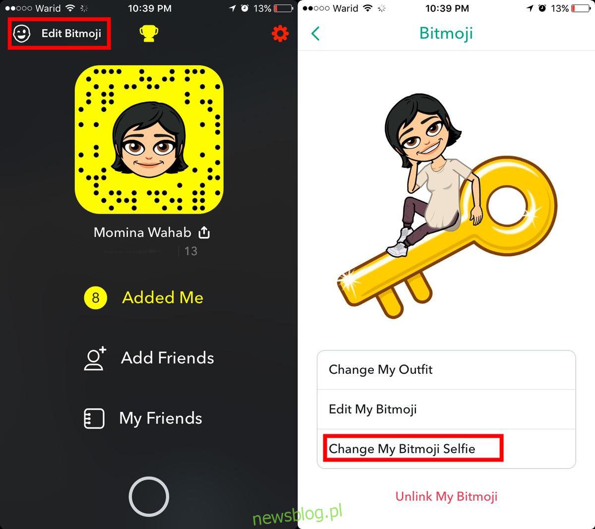 Cách chỉnh sửa tâm trạng Bitmoji trong Snapchat
