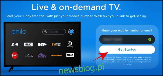 Cách đăng ký dịch vụ Philo live TV online