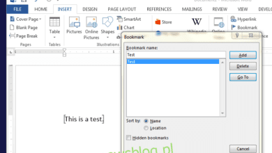 Cách đổi tên bookmark trong MS Word 2013