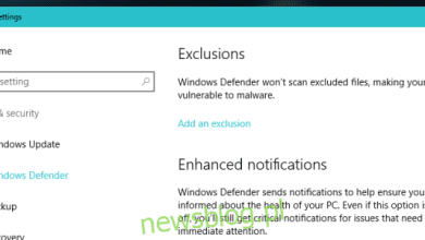Cách loại trừ tệp, thư mục hoặc quá trình xử lý khỏi chương trình Windows Bảo vệ hệ thống Windows 10