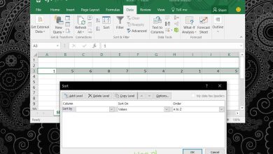 Cách sắp xếp dữ liệu theo hàng trong Excel
