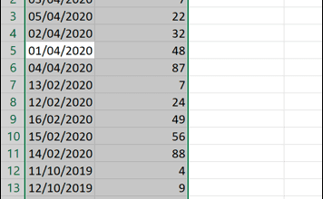 Cách sắp xếp theo ngày trong Microsoft Excel