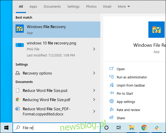 Cách sử dụng"Windows File Recovery” từ Microsoft trên hệ thống của bạn Windows 10